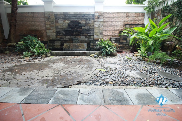 Beautiful house for rent in Ciputra area, Tay Ho, Ha Noi - Fully furnished